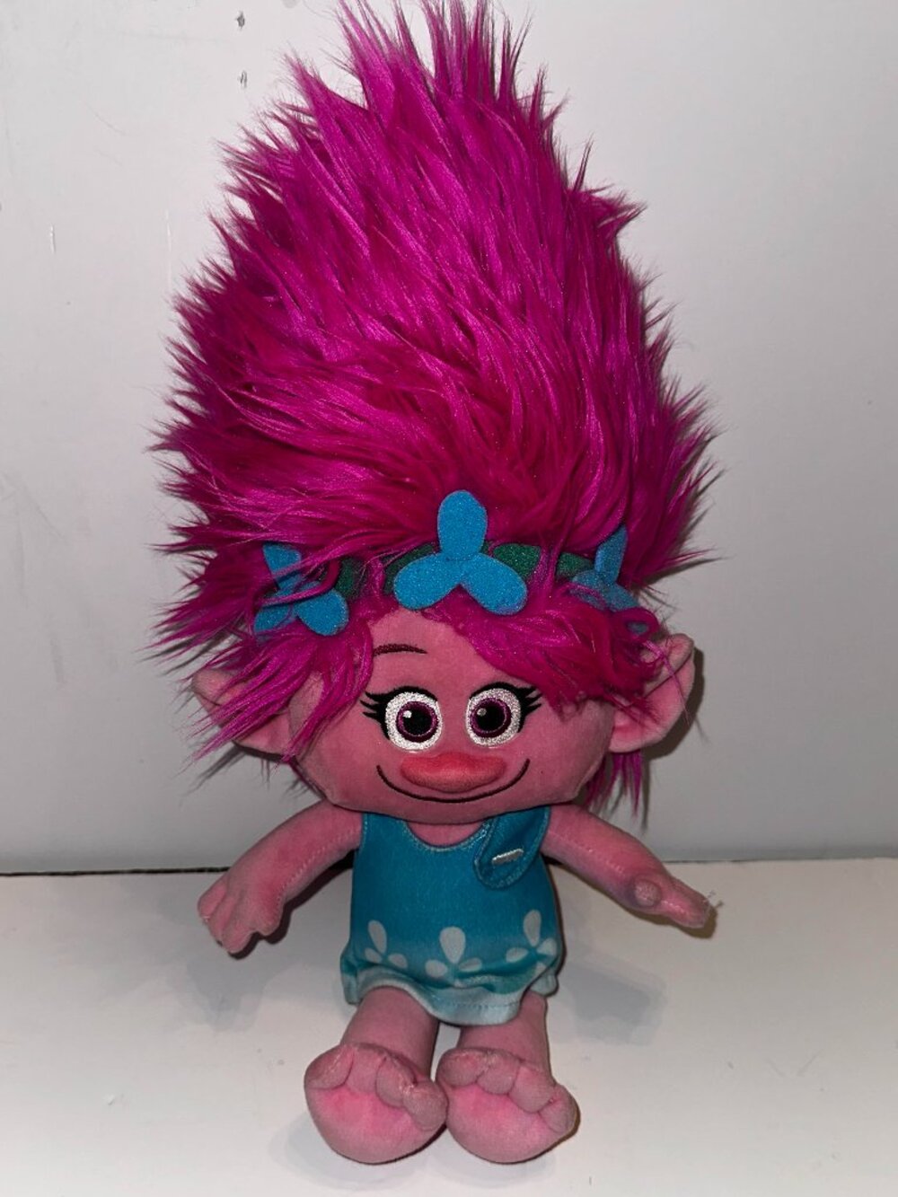 Dreamworks 2016 Poppy Pink 15” TROLL Plush Trolls Movie Poppy Stuffed Toy Doll